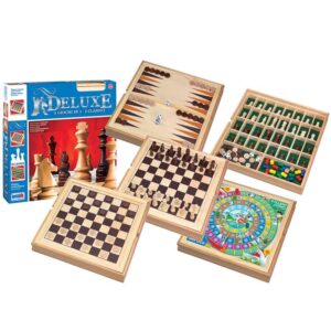 girotondo giocattoli lecce 5 giochi classici in 1 deluxe in legno rs toys