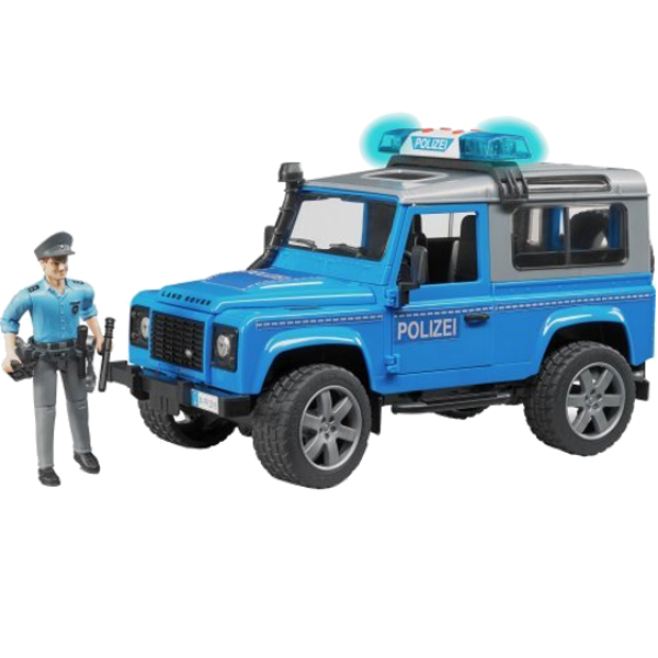 girotondo giocattoli lecce Bruder 02597 Land Rover Defender Station Wagon Polizia