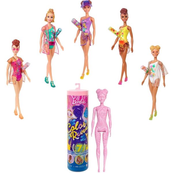 girotondo giocattoli lecce bambola a sorpresa barbie color reveal beach mattel 887961920109