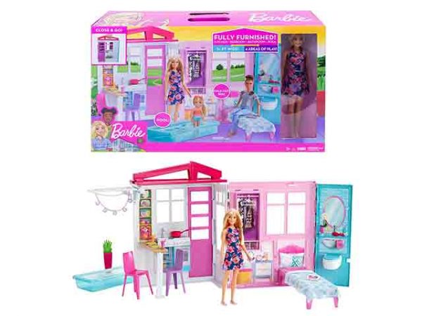 girotondo giocattoli lecce barbie casa portatile 887961690781