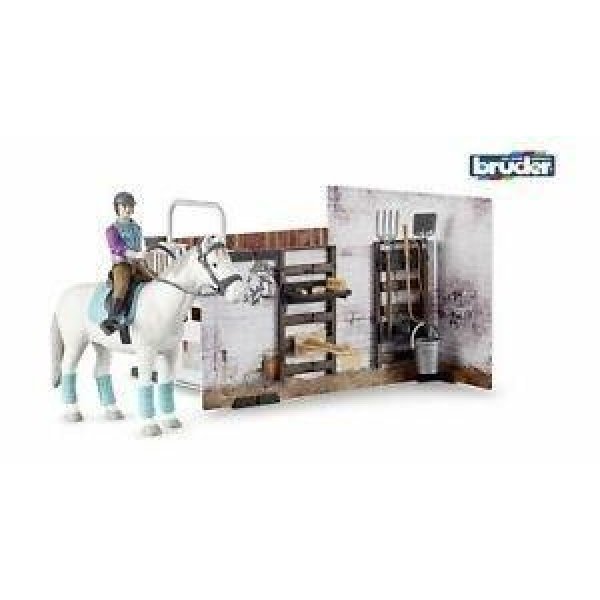 girotondo giocattoli lecce bruder 62506 stalla con accessori e cavallo 1