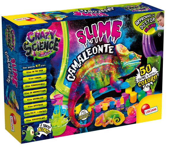 girotondo giocattoli lecce crazy science camaleonte slime lisciani
