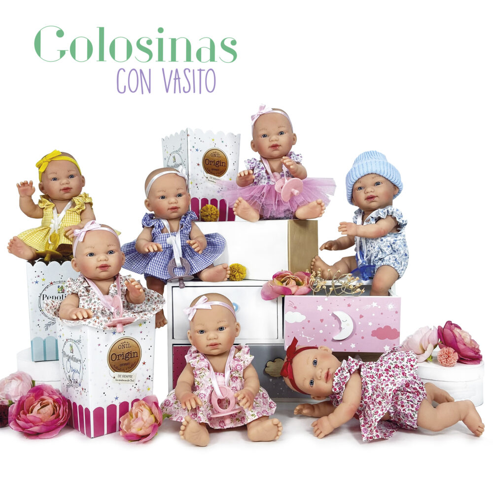 girotondo giocattoli lecce golosinas dresses doll con vasito display nines donil 512