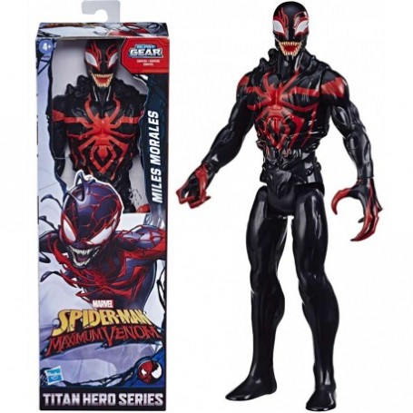 girotondo giocattoli lecce hasbro e8729 spiderman venom titan hero miles morales 30cm