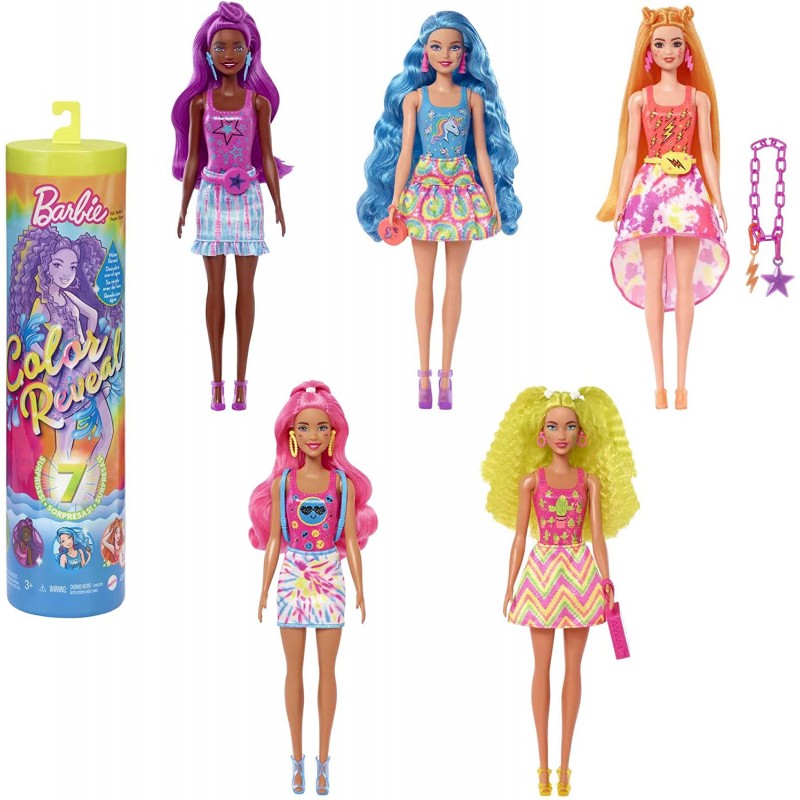 girotondo giocattoli lecce mattel barbie color reveal serie fluo