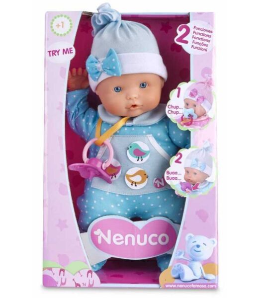 girotondo giocattoli lecce nenuco bambola con suono tuta azzurra