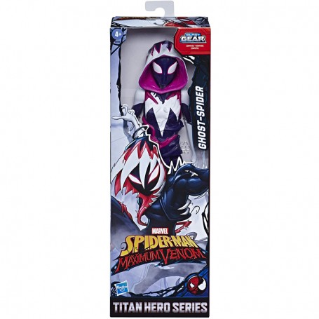 girotondo giocattoli lecce personaggio 30 cm ghost spider marvel spiderman maximum venom titan hero blast gear hasbro e8730