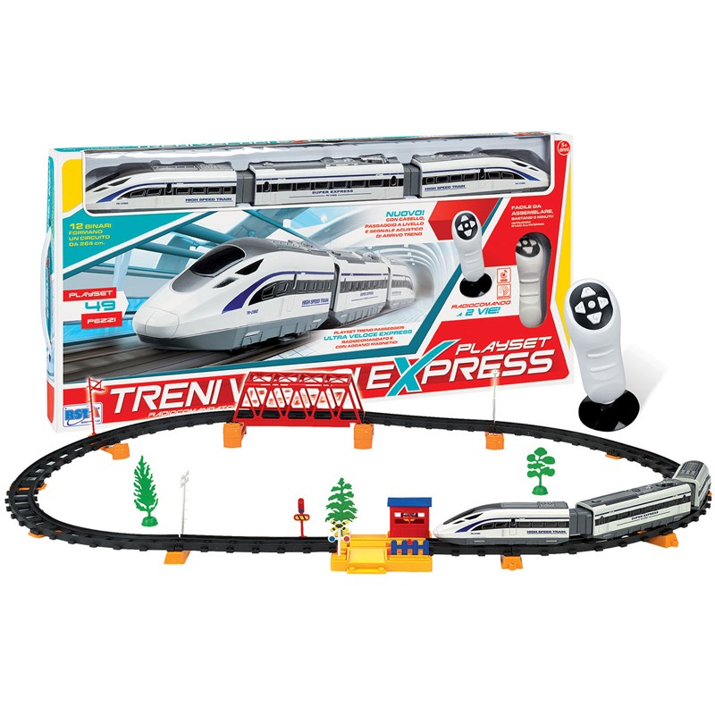 girotondo giocattoli lecce pista playset 264 cm treni veloci express radiocomandato rs toys