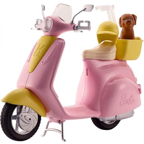 girotondo giocattoli lecce scooter di barbie con accessori mattel frp56 mattel 887961632866