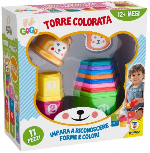 girotondo giocattoli lecce teorema64171 torre colorata