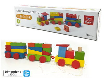 girotondo giocattoli lecce trenino in legno 6984956