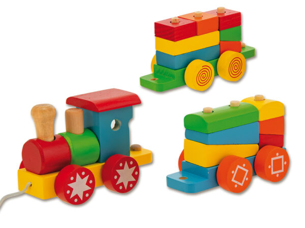 girotondo giocattoli lecce trenino trainabile legno teorema 40150 2