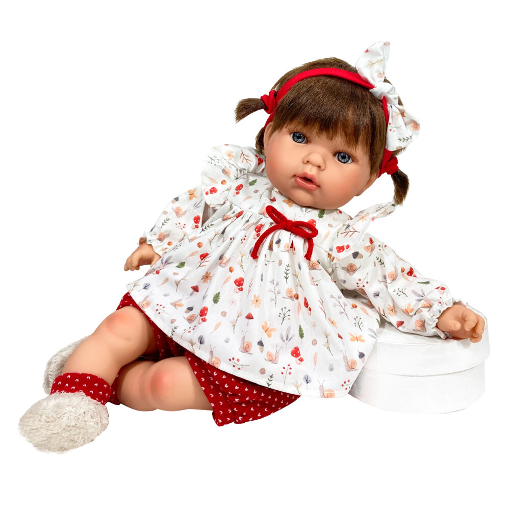 girotondo giocattoli lkecce tita doll fabric bag nines donil 1820